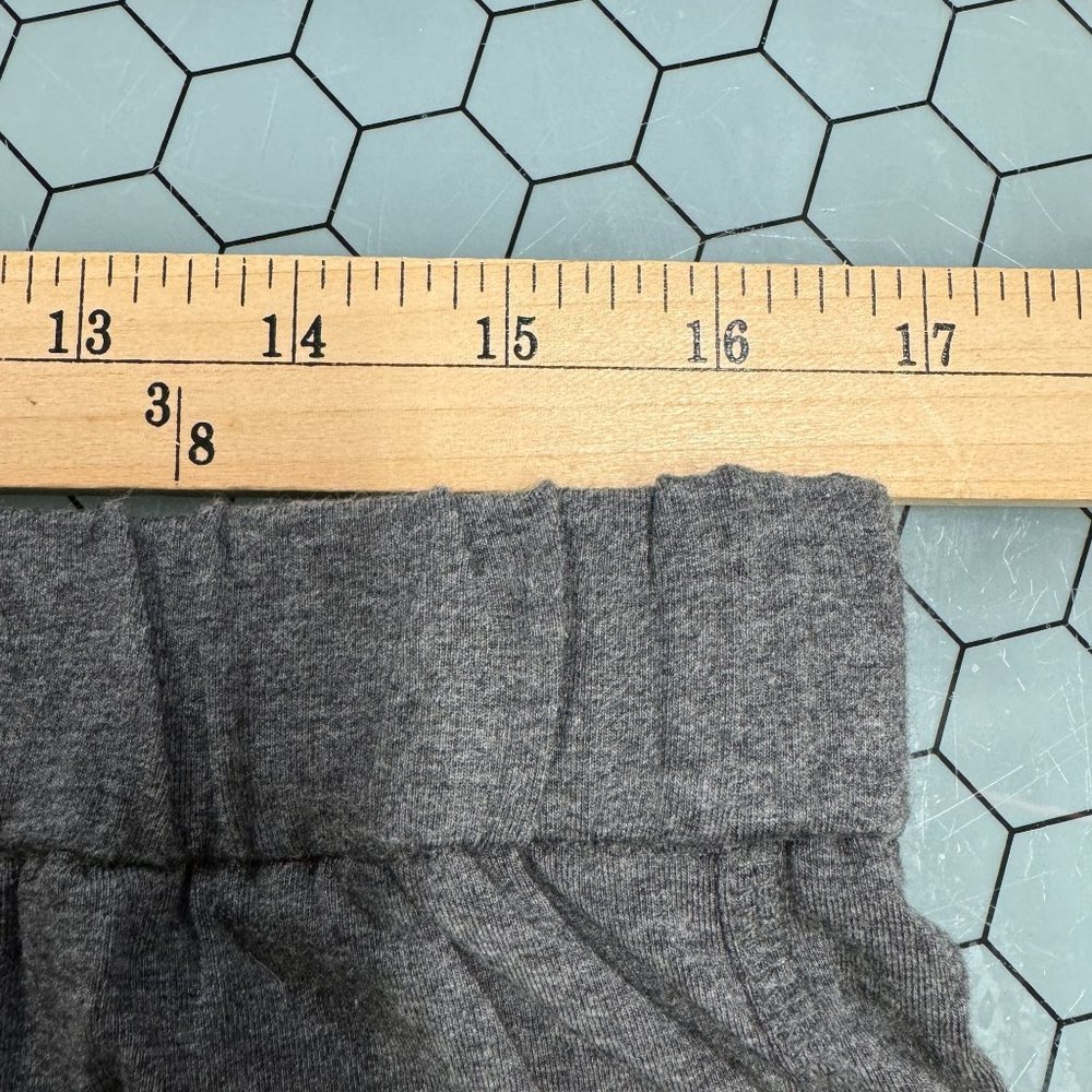 Eileen Fisher Capri Pants Womens LP Gray Pull On Stretch Elastic Soft Cuffed - Picture 4 of 10